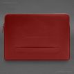 Шкіряний чохол для ноутбука на блискавці з кишенею та хлястиком 29.1 (червоний)