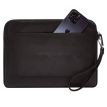 Кожаный чехол для ноутбука на молнии с карманом и петлей на руку 29.0 (черный)