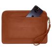 Кожаный чехол для ноутбука на молнии с карманом и петлей на руку 29.0 (светло-коричневый)