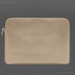 Кожаный чехол для ноутбука на молнии с карманом и петлей на руку 29.0 (светло-бежевый)