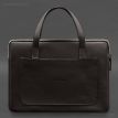 Кожаный чехол-сумка с ручками для ноутбука 13" (темно-коричневый)