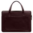 Кожаный чехол-сумка с ручками для ноутбука 13" (бордовый)