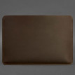 Кожаный чехол Up для MacBook Pro 14'' (темно-коричневый) кожа Crazy Horse