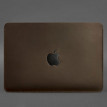 Кожаный чехол Up для MacBook Pro 14'' (темно-коричневый) кожа Crazy Horse