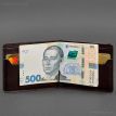 Чоловіче шкіряне портмоне з затискачем 13.0 (темно-коричневе) шкіра Crust