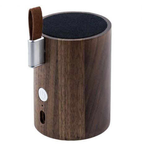 Портативна Bluetooth колонка зі світильником Gingko Drum (горіх)