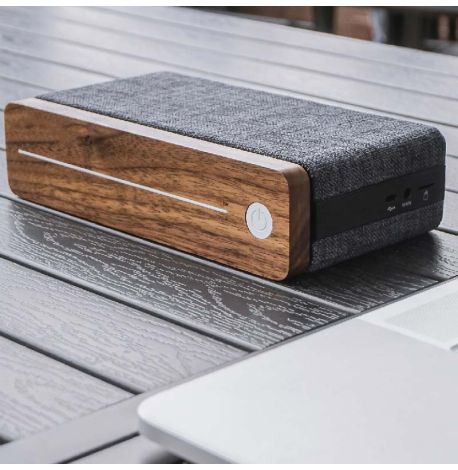 Портативна Bluetooth колонка Gingko Hi-Fi Square (орех)
