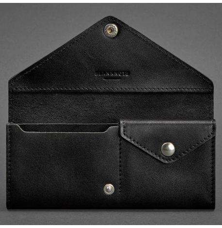 Кошелек женский из натуральной кожи Керри 1.0 (черный) кожа Krast