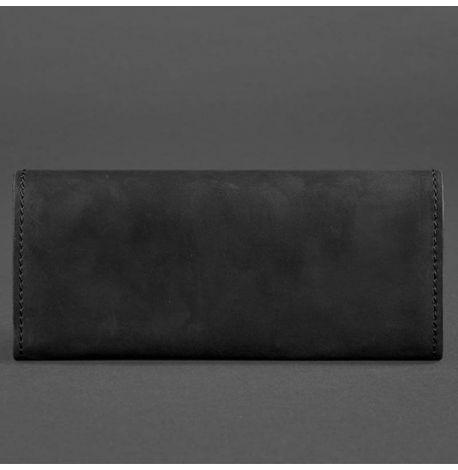 Кошелек женский из натуральной кожи Керри 1.0 (кожа Crazy Horse) черный