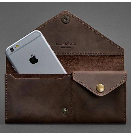 Кошелек женский из натуральной кожи «Керри» 1.0 (темно-коричневый) кожа Crazy Horse