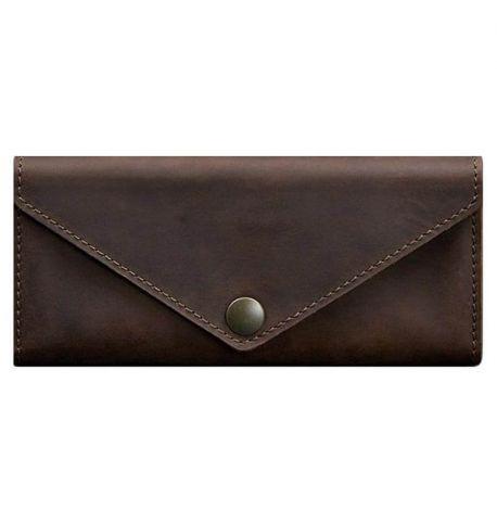 Кошелек женский из натуральной кожи «Керри» 1.0 (темно-коричневый) кожа Crazy Horse