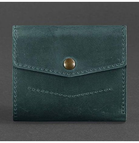Кошелек женский из натуральной кожи 2.1 (зеленый) кожа Crazy Horse