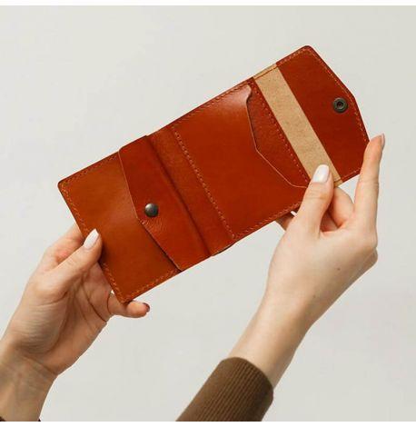 Гаманець жіночий з натуральної шкіри 2.1 (світло-коричневий)