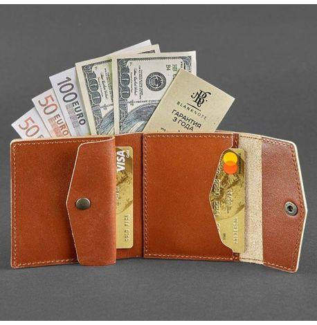 Гаманець жіночий з натуральної шкіри 2.1 (світло-коричневий)