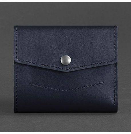 Кошелек женский из натуральной кожи 2.1 (темно-синий)