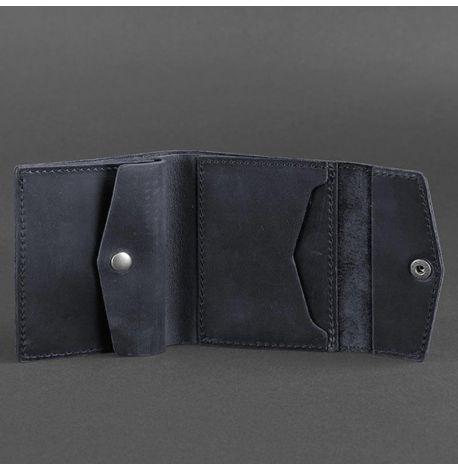 Гаманець жіночий з натуральної шкіри 2.1 (темно-синій) шкіра Crazy Horse