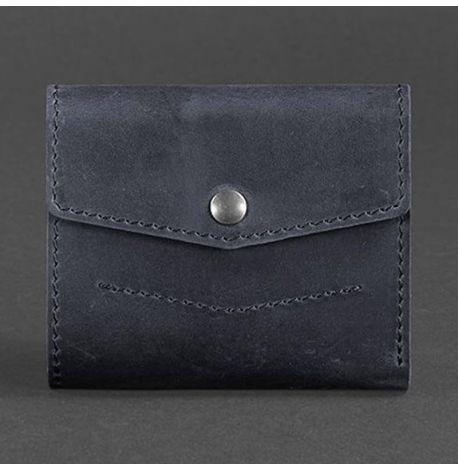 Гаманець жіночий з натуральної шкіри 2.1 (темно-синій) шкіра Crazy Horse