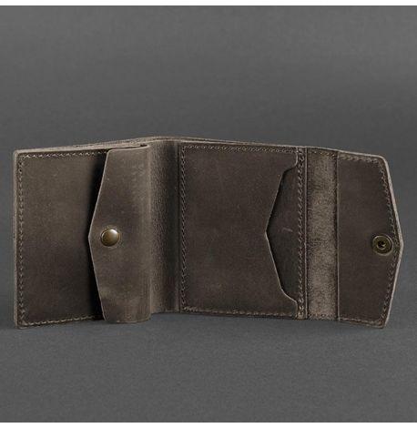 Кошелек женский из натуральной кожи 2.1 (темно-коричневый) кожа Crazy Horse