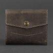 Кошелек женский из натуральной кожи 2.1 (темно-коричневый) кожа Crazy Horse