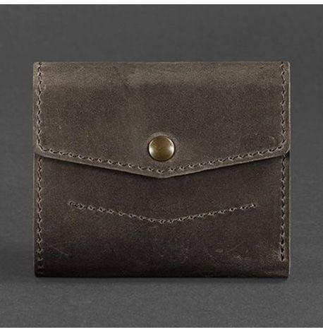 Кошелек женский из натуральной кожи 2.1 (темно-коричневый) кожа Crazy Horse