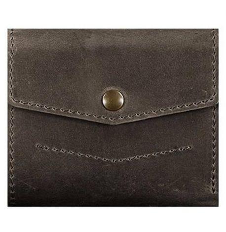 Кошелек женский из натуральной кожи 2.1 (темно-коричневый) кожа Crazy Horse