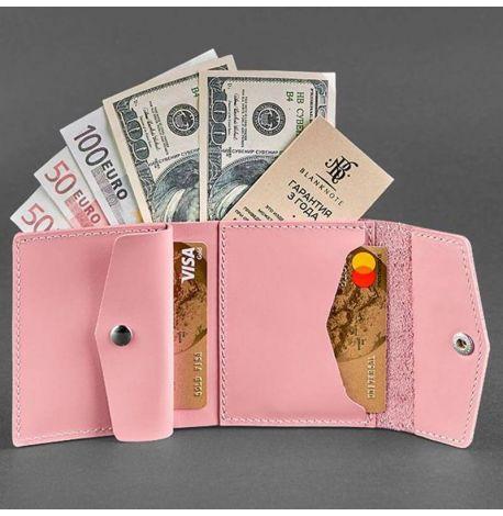 Гаманець жіночий з натуральної шкіри 2.1 (рожевий)