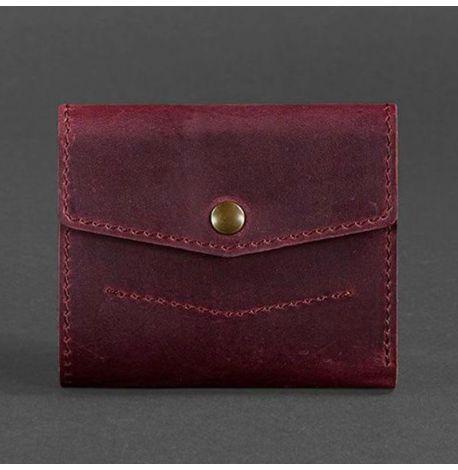 Гаманець жіночий з натуральної шкіри 2.1 (бордовий) шкіра Crazy Horse