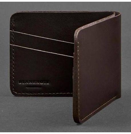 Портмоне из натуральной кожи мужское 4.1 (темно-коричневое) кожа Krast