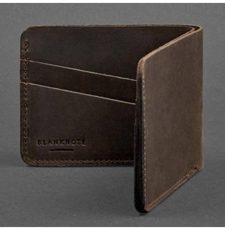 Портмоне з натуральної шкіри чоловіче 4.1 (темно-коричневий) шкіра Crazy Horse