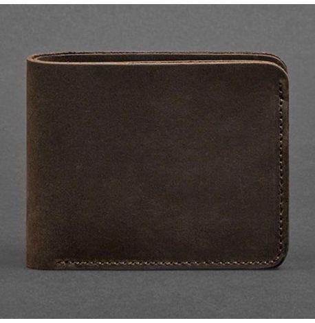 Портмоне з натуральної шкіри чоловіче 4.1 (темно-коричневий) шкіра Crazy Horse