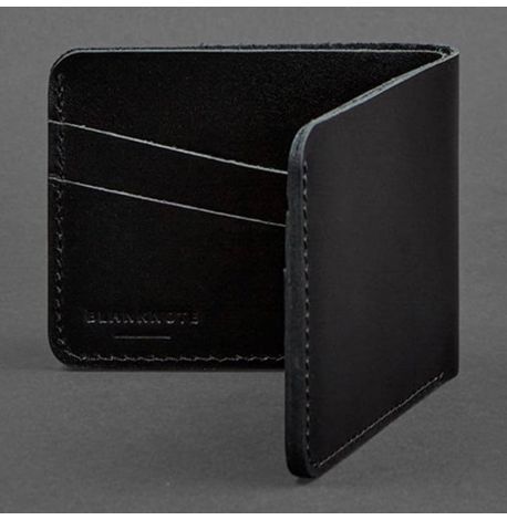 Портмоне з натуральної шкіри чоловіче 4.1 (вугільно чорне)