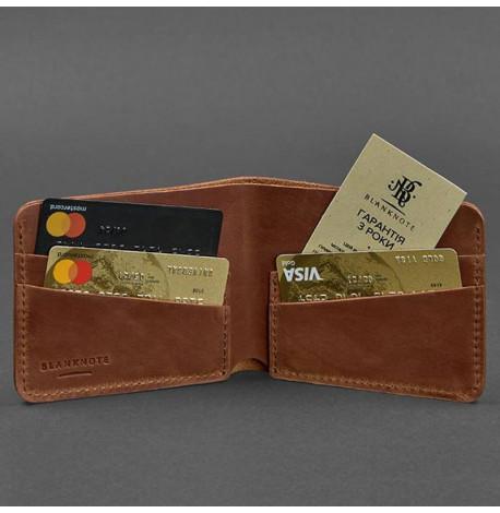 Портмоне з натуральної шкіри чоловіче 4.1 (світло-коричневе) шкіра Crazy Horse