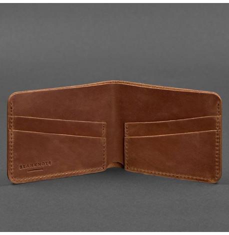 Портмоне з натуральної шкіри чоловіче 4.1 (світло-коричневе) шкіра Crazy Horse