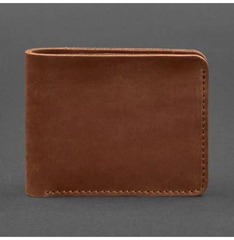 Портмоне з натуральної шкіри чоловіче 4.1 (світло-коричневе) шкіра Crazy Horse