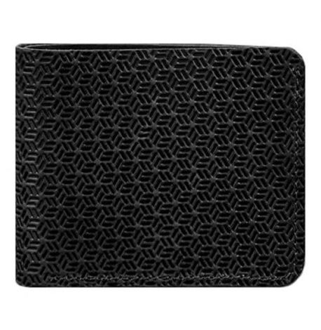 Портмоне из натуральной кожи мужское 4.1 Карбон (черное)