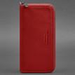 Портмоне з натуральної шкіри на блискавці 6.1 (червоне)