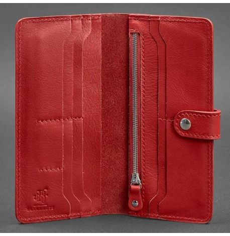 Портмоне из натуральной кожи 7.0 (красное)