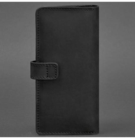 Портмоне з натуральної шкіри 7.0 (чорний) шкіра Crazy Horse