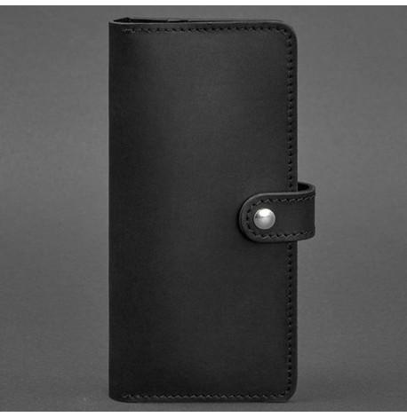 Портмоне з натуральної шкіри 7.0 (чорний) шкіра Crazy Horse