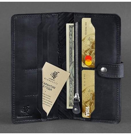 Портмоне з натуральної шкіри 7.0 Інді (темно-синє)