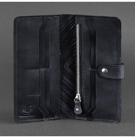 Портмоне з натуральної шкіри 7.0 Інді (темно-синє)