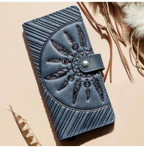 Портмоне з натуральної шкіри 7.0 Інді (темно-синє)