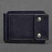 Зажим для грошей шкіряний 10.0 (темно-синій) шкіра Krast