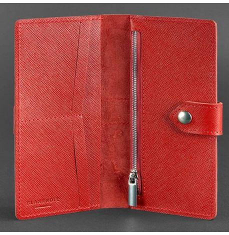 Портмоне з натуральної шкіри 3.1 Saffiano (червоне)