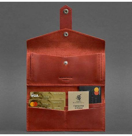 Портмоне з натуральної шкіри 3.0 (коралове)