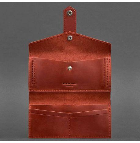 Портмоне з натуральної шкіри 3.0 (коралове)