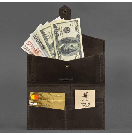 Портмоне из натуральной кожи 3.0 (темно-коричневое)