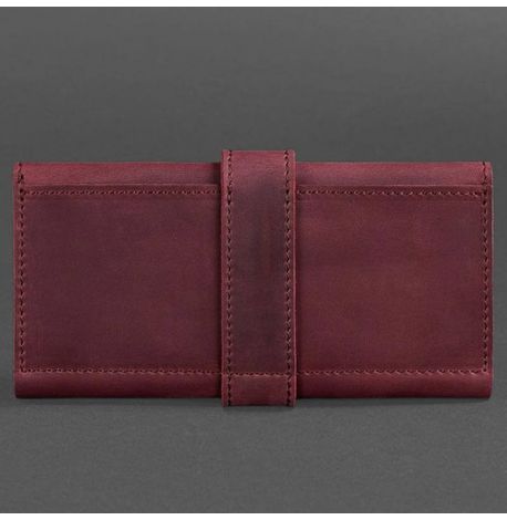 Портмоне из натуральной кожи 3.0 (бордовое) кожа Crazy Horse