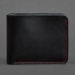 Портмоне з натуральної шкіри чоловіче 4.1 (чорне з червоним)