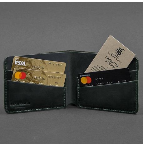 Портмоне з натуральної шкіри чоловіче 4.1 (зелене)